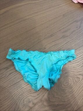 Victoria's Secret Aqua Ruffle Bikini Bottom